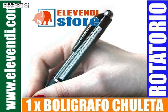 10 Boligrafos boligrafo chuleta (enrollables o autorotatorios)