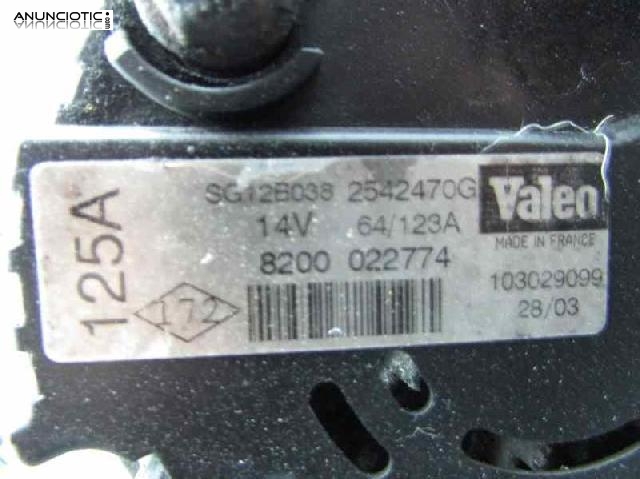 Alternador tipo 8200022774 de renault -