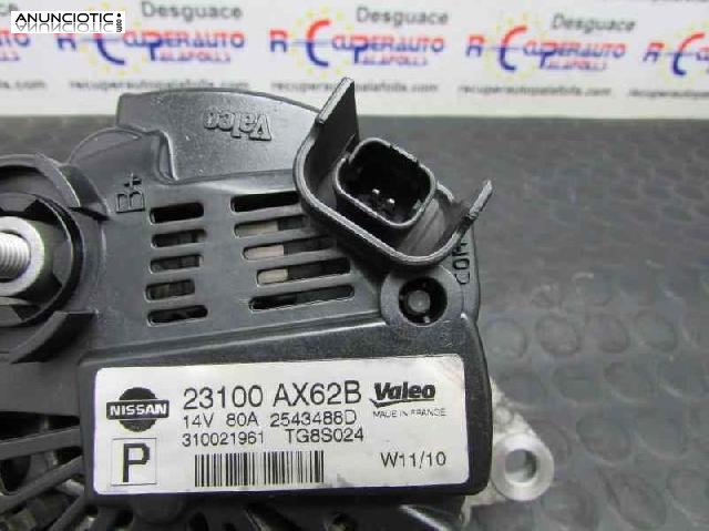 Alternador tipo 23100ax62b de nissan -