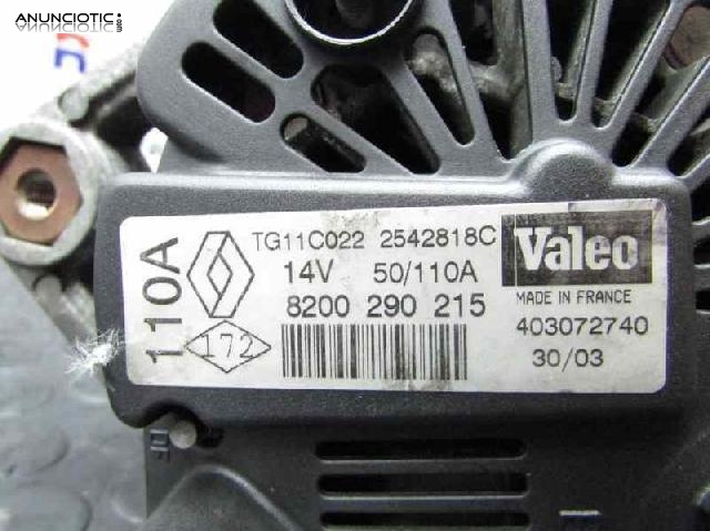 Alternador tipo 8200290215 de renault -