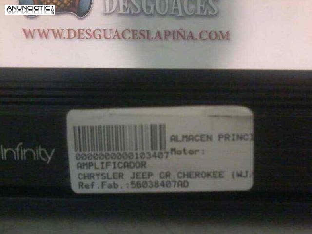 Amplificador chrysler 56038407ad jeep