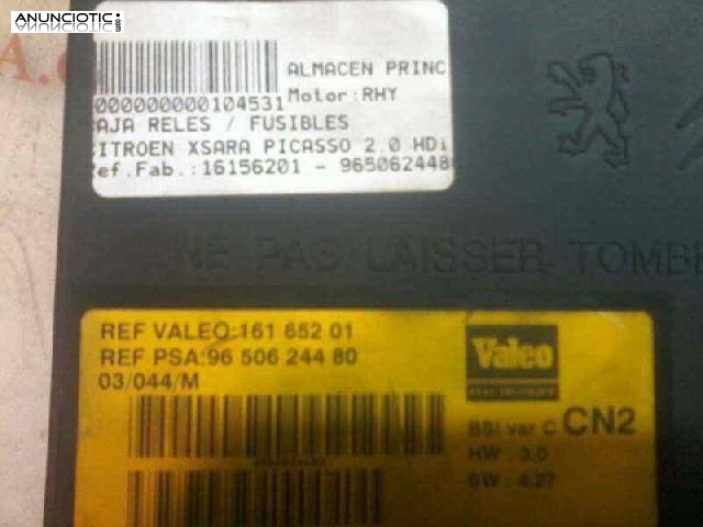 Caja reles citroen 16156201 - 9650624480