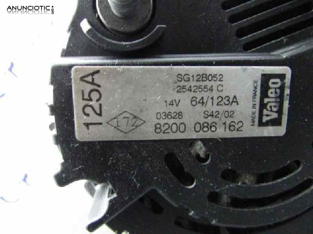 Alternador 8200086162 de fiat - brava