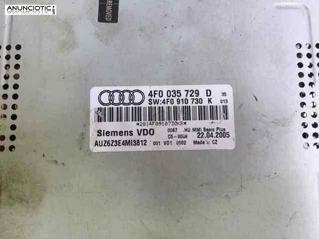 Navegador audi 4f0035729d a6