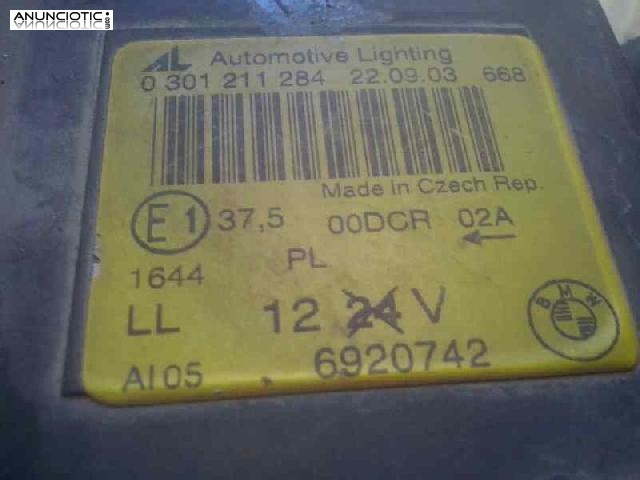 Faro derecho tipo 6920742 de bmw - serie