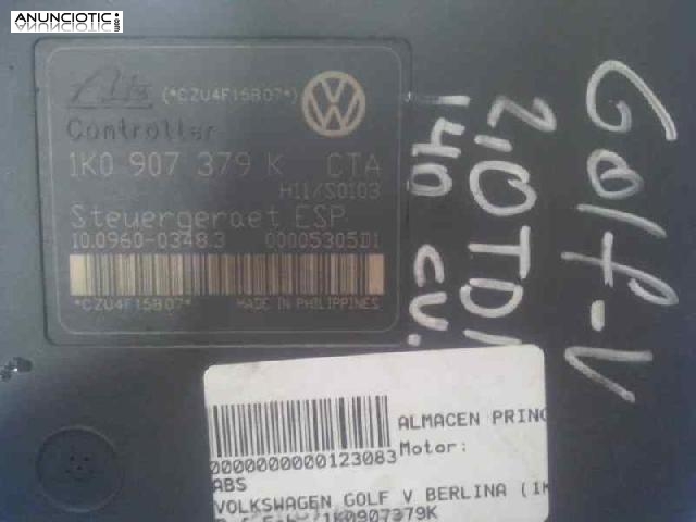 Abs tipo 1k0907379k de volkswagen - golf