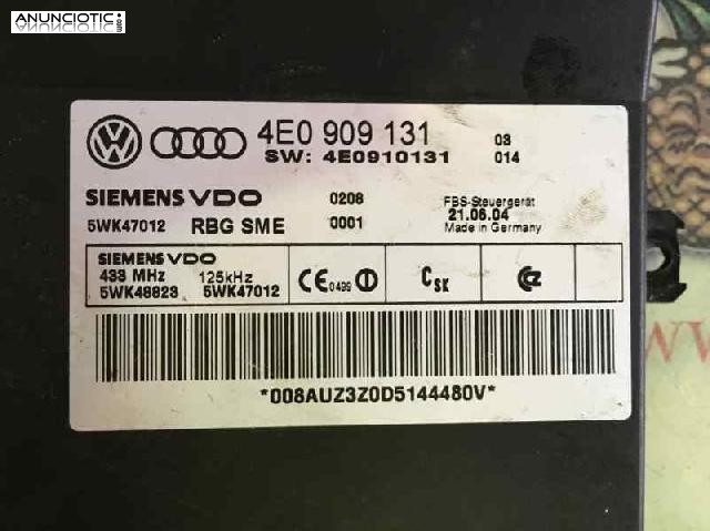 Centralita audi 4e0909131 a8