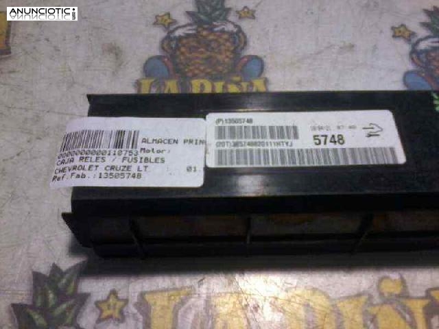 Caja reles chevrolet 13505748 cruze