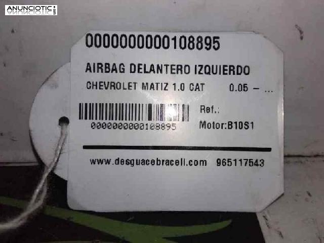 Airbag del. izq. chevrolet matiz (2005