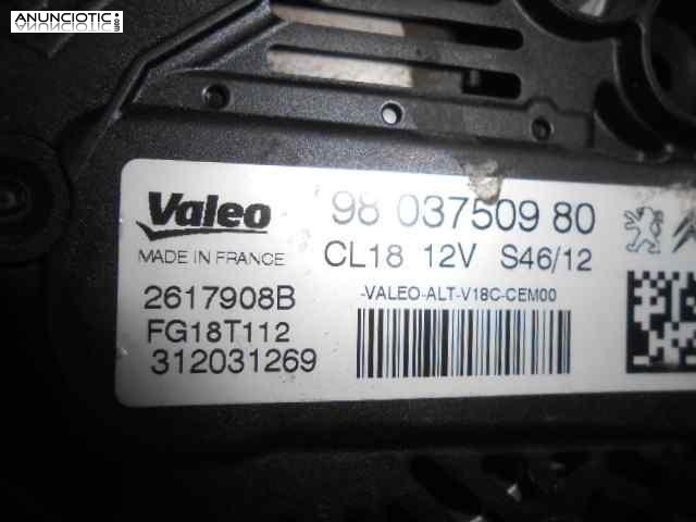 Alternador 3344358 2617908b citroen c4