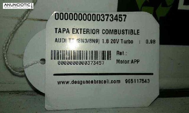 Tapa exterior combustible audi tt