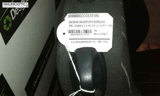 Asiento del. der. opel corsa d (2006 -