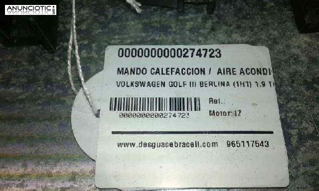 Mando calefaccion / a/a volkswagen golf