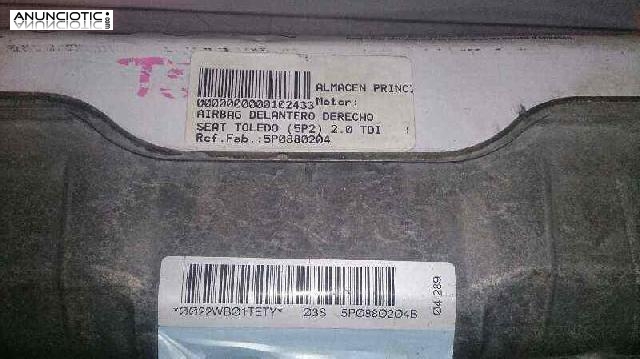 102433 airbag seat toledo 2.0 tdi