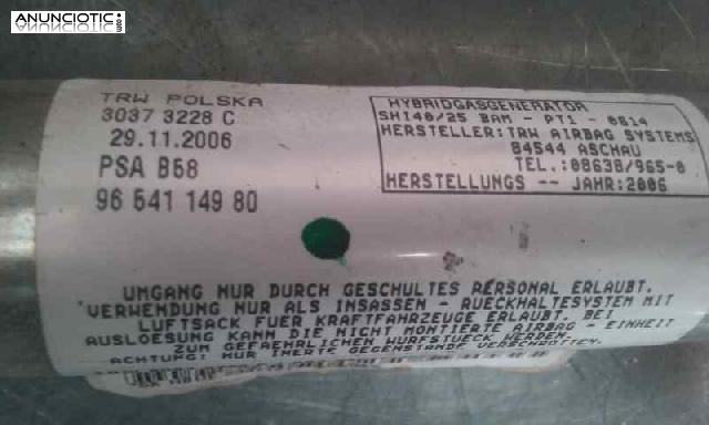 Airbag cortina delantero derecho 3956587