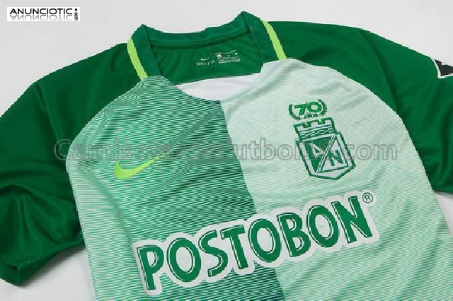 camiseta atletico nacional 2017 1ª equipación