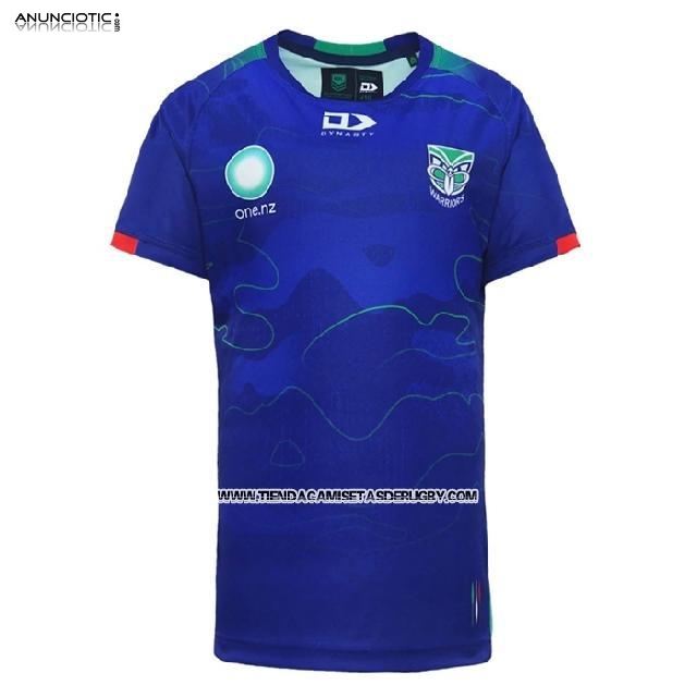 Camiseta Nueva Zelandia Warriors Rugby 2024 Entrenamiento Azul