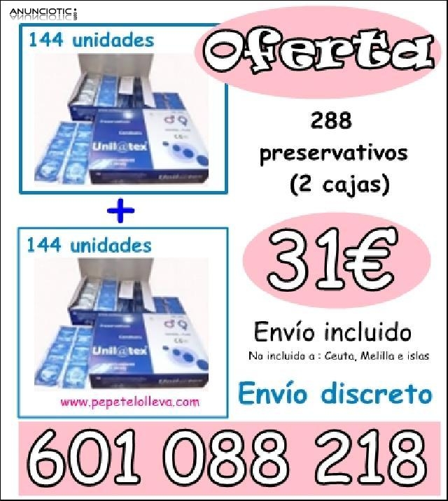 288 preservativos 31  envío incluido y de forma discreta