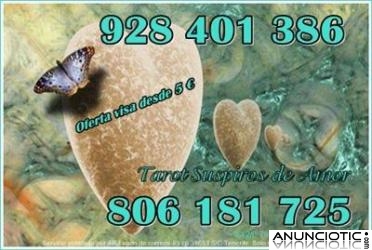 TAROT SUSPIROS DE AMOR VISA 5 10 MIN. TAROT 806 SOLO 0,42CM MIN. 