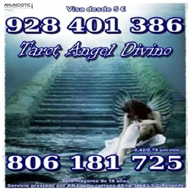 Oferta Visa 5 10 min. Tarot Ángel Divino barato 806 sólo 0,42 cm min.