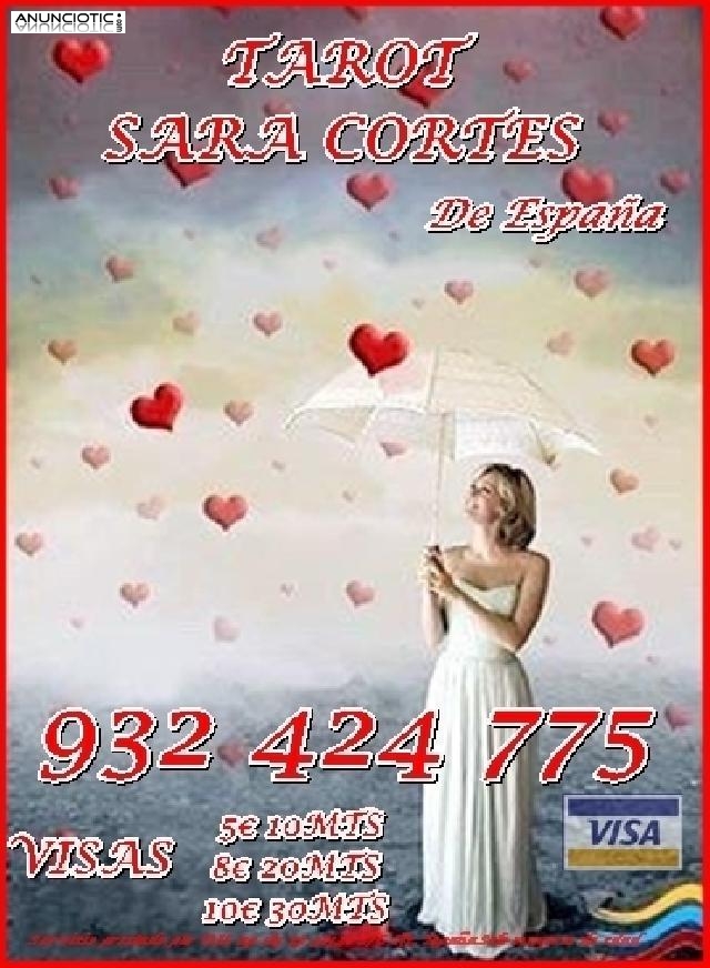 Tarot Visa  Sara Cortes 932 424 775  desde 5 15 min, 8 20mts 10 30mts.60