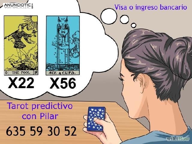 Pilar tarot predictivo 635 59 30 52 visa o ingreso bancario