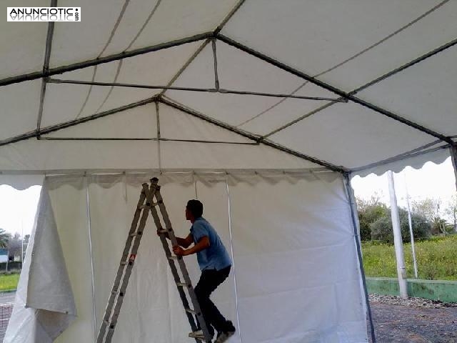 Carpa xxl  de 4 m de altura, medida 6x12