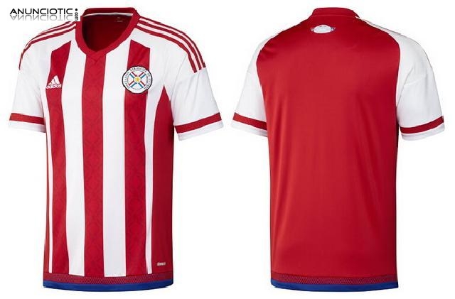 Nueva Camisetas Paraguay baratas 2015 2016 Primera