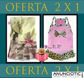 Ofertas en Ropa para Perros, 2 X 1 en moda canina