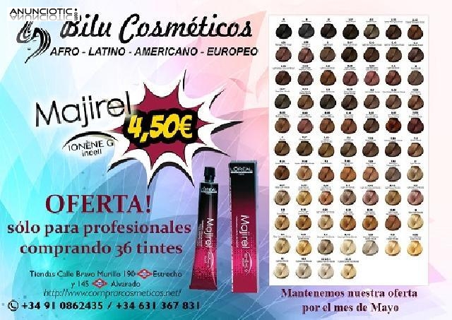 Precios especiales en tintes majirel para estilistas