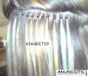 Oferta, pongo extensiones microloop pelo natural incluido a 1,5 c/u zaragoza