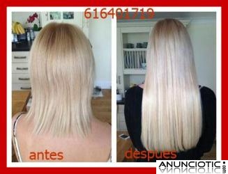 Oferta, pongo extensiones microloop pelo natural incluido a 1,5 c/u zaragoza