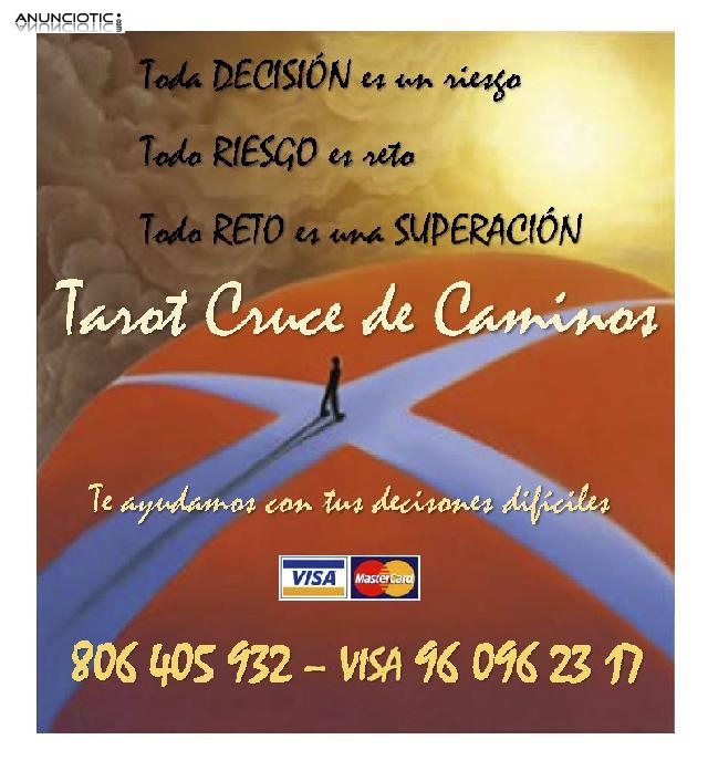 Tarot cruce de caminos. Decisiones difíciles. Superate a ti mismo/a