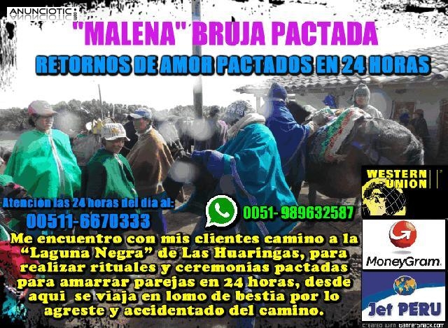 amarres en 24h - bruja peruana pactada de cachiche PERU Malena