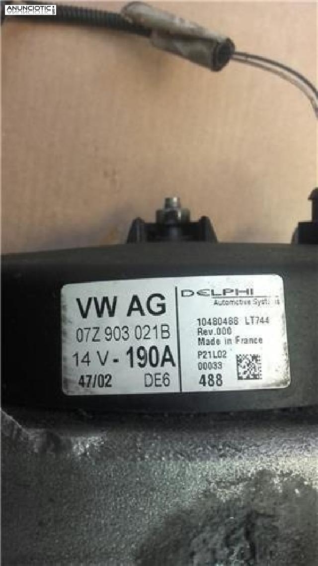 301823 alternador volkswagen touareg 