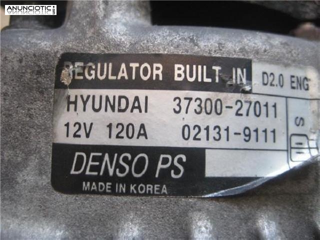 297322 alternador kia carens  2003 2.0