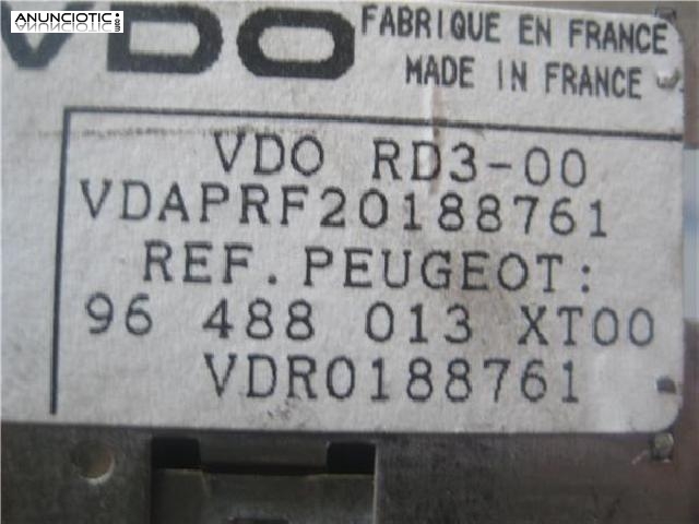 309957 radio peugeot 307 break / sw  s1