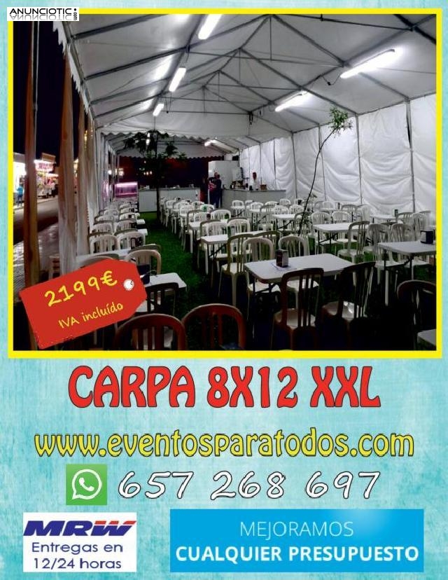 Carpa xxl 8x12 a 2199 euros 