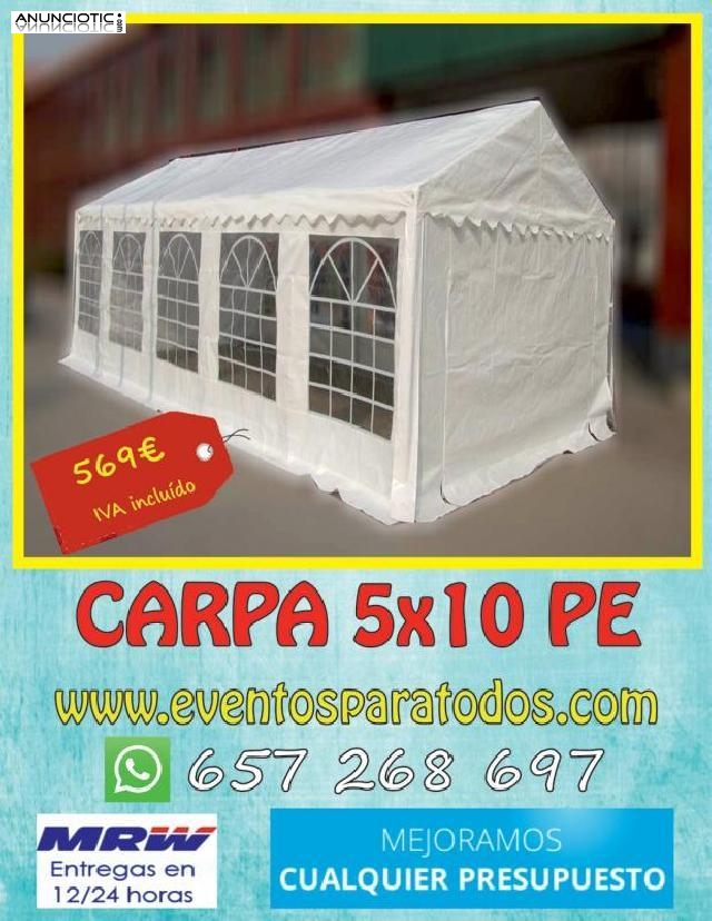 Carpa barata 10x5 pe