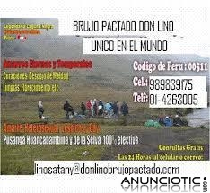 UNICOS AMARRES A DISTANCIAS SEGUROS Y EFECTIVOS BRUJO PACTADO DON LINO