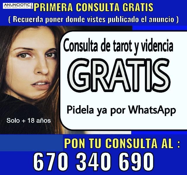 Vidente gratis Tarotista primera consulta gratuita sin pagar