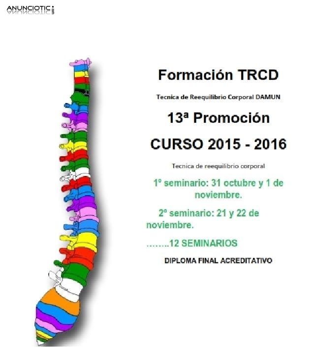 Formación TRCD- Tecnca de reequilibrio corporal Damun