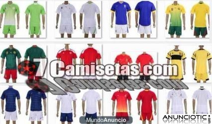 CAMISETAS DE FUTBOL BARCELONA VS REAL MADRID 13.5 A 15.5  DE WWW.7CAMISETAS.COM