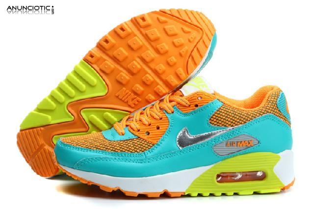 sólo  35 para nike air max 90, nike free run, nuevo equilibrio, zapatos mu