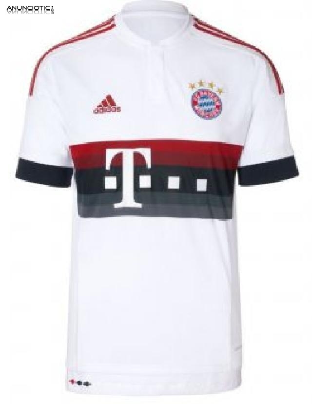 Camisetas Bayern Munich baratas 2015 2016 Segunda