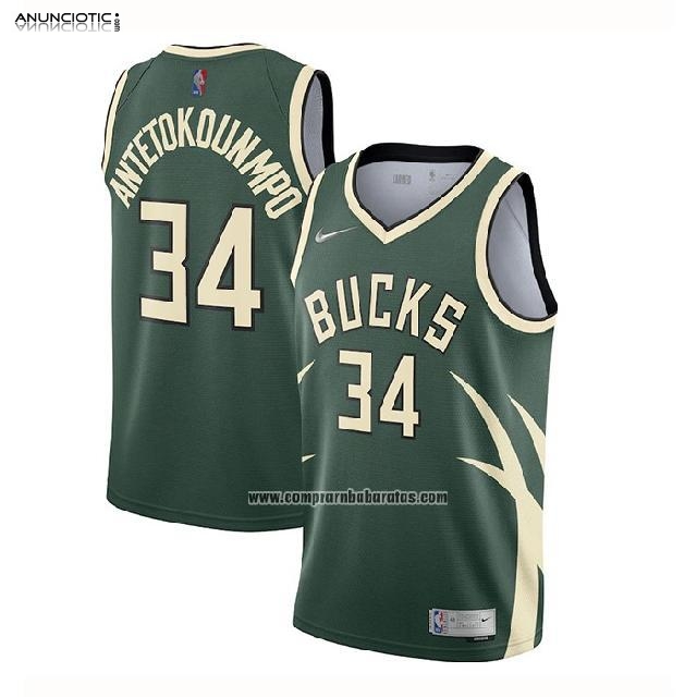 camiseta Milwaukee Bucks baratas