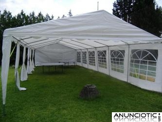 ALQUILER DE CARPAS DE 40, 50, 60 72 M2, ETC PARA FIESTAS