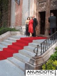 alquiler de moquetas y alfombras para eventos, bodas, iglesias en Jerez y cercanias