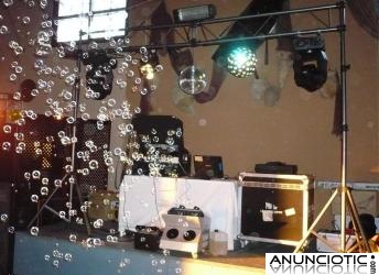 alquiler de equipos de musica e iluminacion con dj para bodas, comuniones, etc