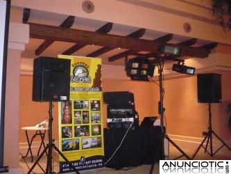 alquiler de equipos de musica e iluminacion con dj para bodas, comuniones, etc